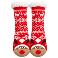 Cozy Christmas Reindeer Socks